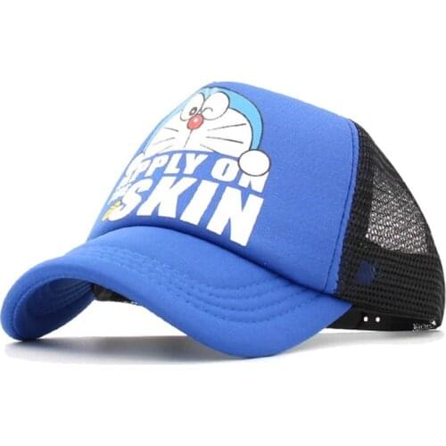 Fashion Cartoon Childrens Baseball Cap Kids Mesh Snapback Hip Hop Hat Baby Sun Hats Boys Girls Streetwear Caps For 3-8 Year Old