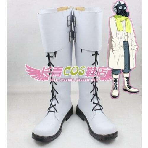 Anime DMMD Dramatical Murder Clear White Boots Boots Cosplay Party Shoes Custom Made