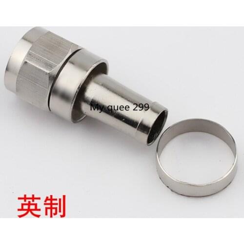 British F head satellite set-top box joint 75-5 connector TV F head full brass nuts + zinc alloy core