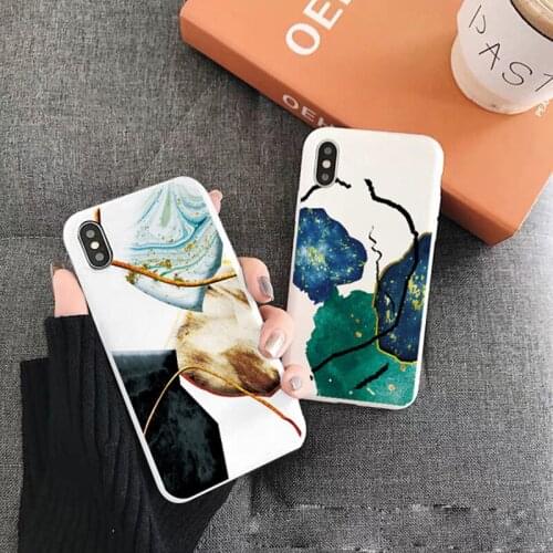 Art Color Abstract Geometry Phone Case For iPhone 12 11 Pro Max X XR XS MAX 6s 7 8 Plus SE 2020 Soft Silicone Back Cover Coque