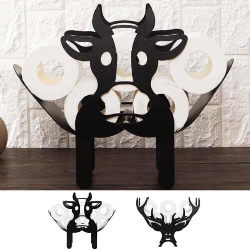 Sheep Decorative Toilet Paper Holder - Free-Standing Bathroom Tissue Storage Toilet Roll Holder Paper Bathroom Iron Storag