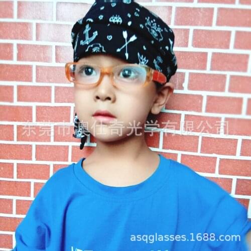Childrens Transparent Orange Cute Mirror Teenagers Classic Myopia Glasses Frame Production Multi-Color