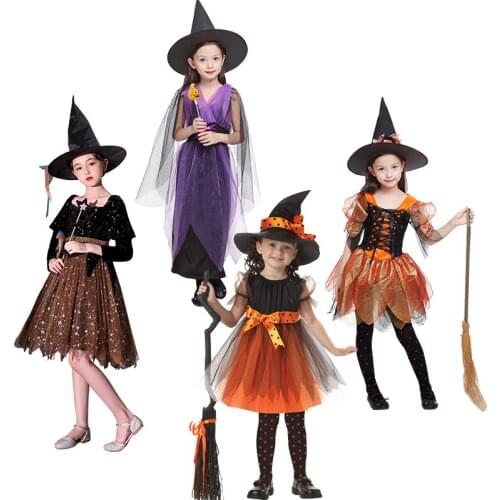 Halloween costume for kids vampire witch costumes for kids girls princess scary cat children child cosplay Christmas fancy dress