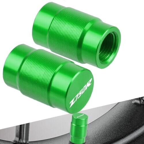 For Kawasaki Z750R 2004-2012 2005 2006 2007 2008 2009 2010 2011 Motorcycle CNC Wheel Tire Valve Stem Caps CNC Airtight Covers
