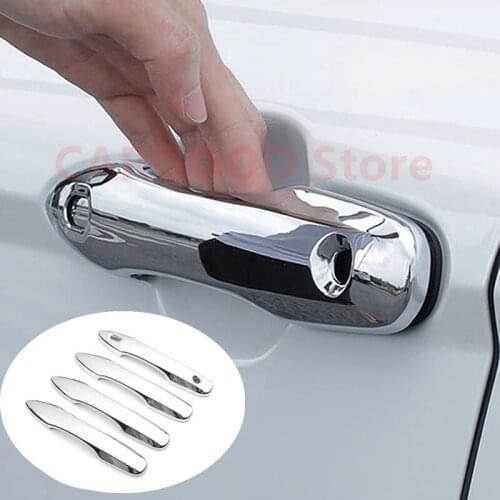 For Toyota Camry 8th 2018 2019 ABS Plastic Chrome Car Exterior Door Handle Grab Cover Trim Sticker Car styling Accessories 4pcs