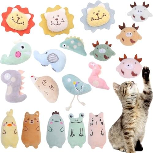 Catnip Cat Toy Fidget Toys Interactive Plush Stuffed Chew Pet Toys Cat Supplies Teeth Cleaning Dog Toys For Cat Accessories