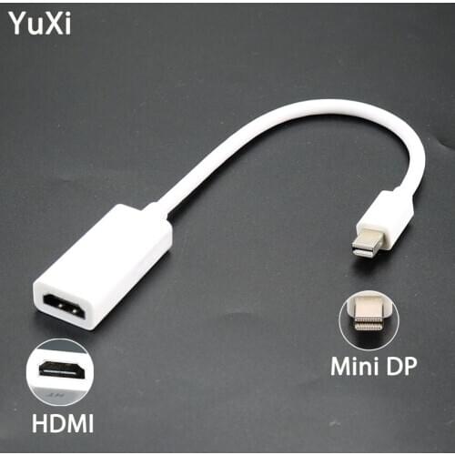 YuXi Mini DP to HDMI Adapter Cable DisplayPort Display Port Male to HDMI Female Converter Connector cable For Macbook Pro Air