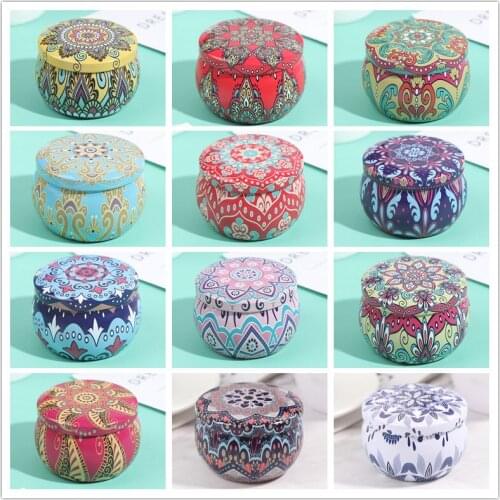 Hot Sale Candy Box Drum-shaped Cookie Box Party Supply Tea Pot Tin Box Jewelry Box DIY Candle Making kit Holder Storage Case