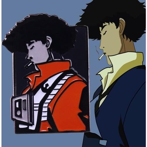 Cowboy Bebop Brooch Smoking Spike Spiege Enamel Pin Classic Japanese Adventure Anime Badge
