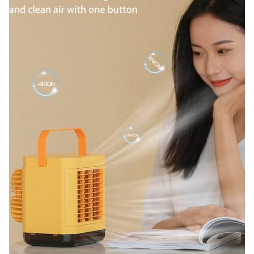 Mini Desktop Air Cooler Cooling Fan Adjustable Angle for Home Desk Bedroom Summer Air Cooling Fan