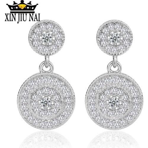 2018 The New Ubeauty Circular With White Aaa Zircon Stud Earrings For Outsanding Women Fashion Wedding Jewelry Birthday Gift