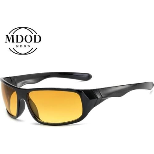 2020 new fashion night vision goggles men anti-glare anti-ultraviolet driver safety sunglasses glasses driver mirror men