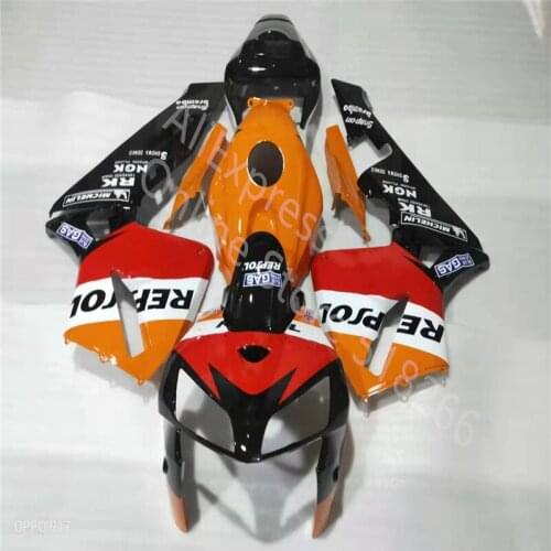 Yellow orange black white ABS Injection Molding fairings for HONDA CBR600RR 2005 2006 CBR 600 RR 05 06 bodywork fairing