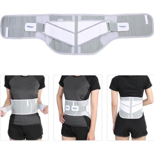 Waist Supporter Fitness Adjustable Heating 4 Springs Waist Wraps Lumbar Brace Therapy Carset for Posture Back Pain Health Care