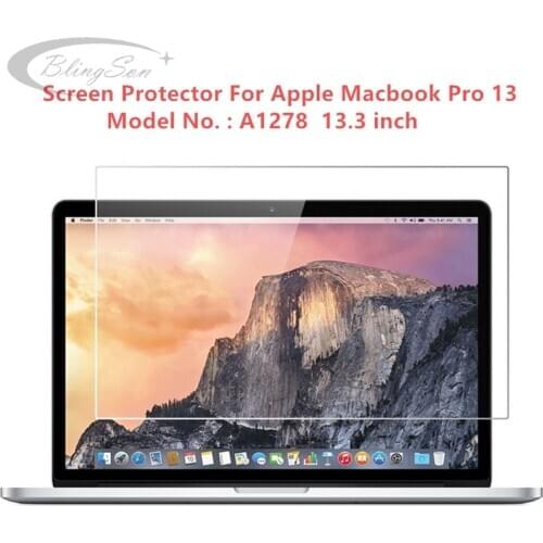 Premium Tempered Glass for Apple Macbook Pro 13 A1278 13.3 inch Laptop Screen Protector Film for Macbook Pro 13.3 Model A1278