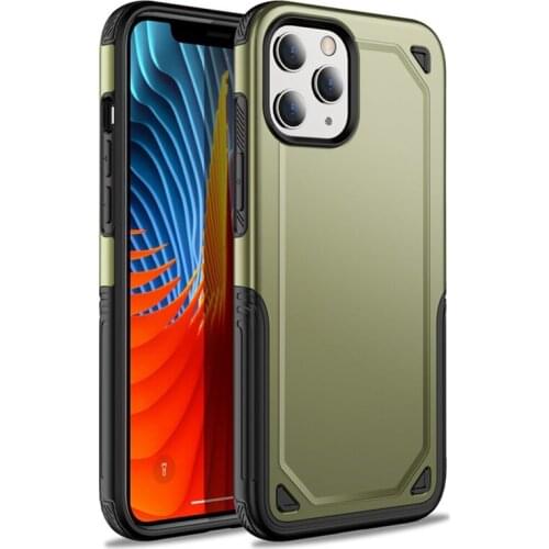 500pcs Military Shockproof Armor Dual Layer Case For iPhone 12 Mini 11 Pro Max XS XR X 8 7 6 6S Plus SE Rugged Hybird Back Cover