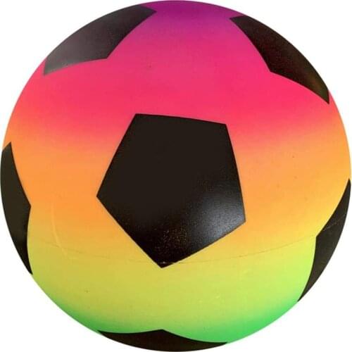 Rainbow Football Ball Parent Child Games Set Dodgeballs Kids Indoor Outdoor Activity Beach Playground Physical Exercise