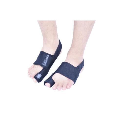 1 pair ankle brace Foot Toe Separator Authentic Big Thumb Valgus Corrector Toe Valgus Big Foot Bone Aligner Nylon Black Color