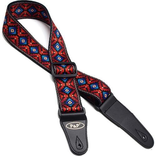 Matrix Pattern Guitar Strap Electric Guitar Acoustic Guitar Folk Guitar Bass Strap