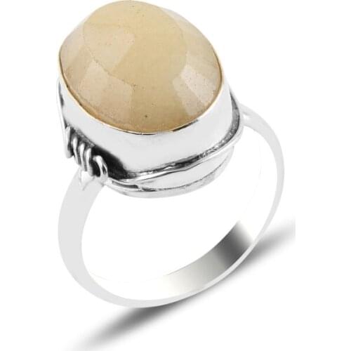 Silver 925 Sterling Natural Gemstone Ring