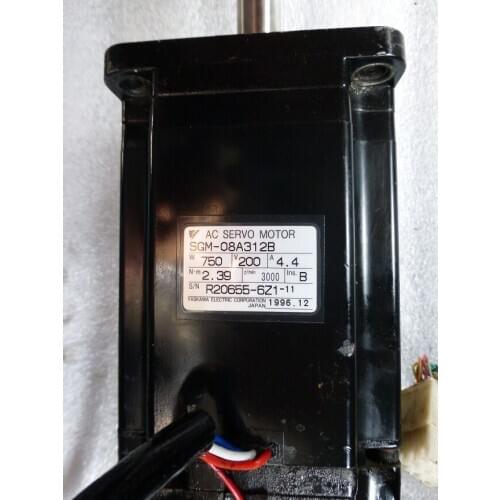 SGM-08A312B SERVO MOTOR , used in good condition . 80% appearance new , good working , free shipping