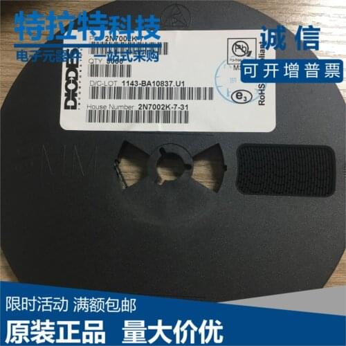 100pcs/Lot 2N7002K 2N7002K-7-F C7K Transistor Brand New & Original