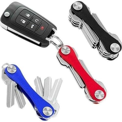 Smart key chain Mini Keychain Compact Key Decorative Holder Clip Home Storage Metal key Clip Aluminum Organizer Keychain Outdoor
