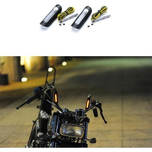 Universal 22mm 25mm Hand bar Motorcycle LED Handlebar Turn Signal Indicator Lamp Cruiser For Harley Honda Yamaha Suzuki Kawasaki