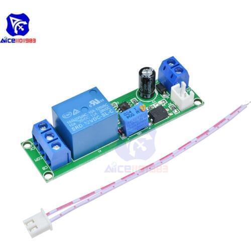Diymore Timer Trigger Delay Relay Module Adjustable 1 -60s On/Off Switch Module DC 12V for Arduino