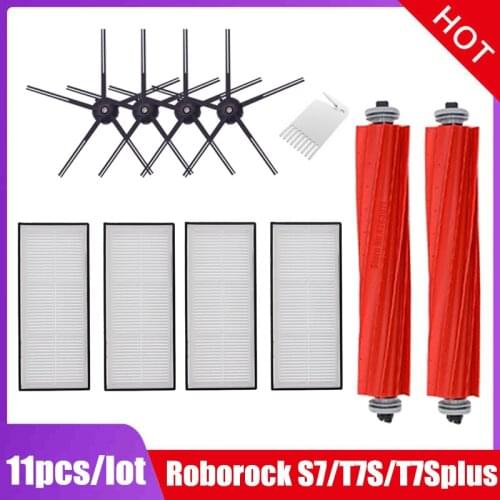 Main Brush Side Brush HEPA Filter Mop Cloth Rag For Roborock S7 Accessories Xiaomi Roborock S7 T7S T7S Plus Spare Parts