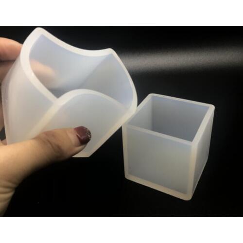 1pc 50mm 3D Cube Shape Geometric Jewelry Mold Pendant Silicone Mould Ornament Resin Craft Making Molds DIY Hand Craft Tools
