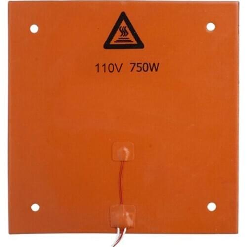 110V, 220V 750W Silicone Heater Pad Printer Heatbed Bed Heating Mat Thermal