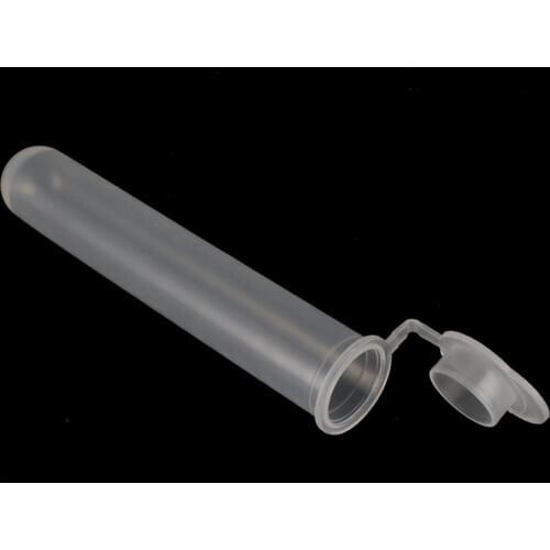 15ml Snap Cap Round Bottom Centrifuge Tube Micro Centrifuge Tube Vial Clear Plastic Vials Container Laboratory Supplies 10pcs