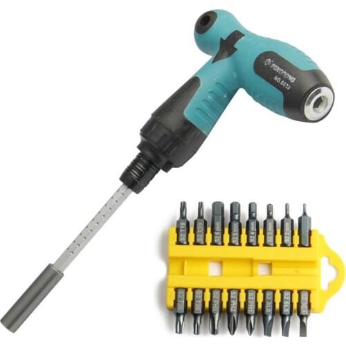 17 Pieces Ratcheting Screwdriver Mixed Screw Driver Set Home Electrical