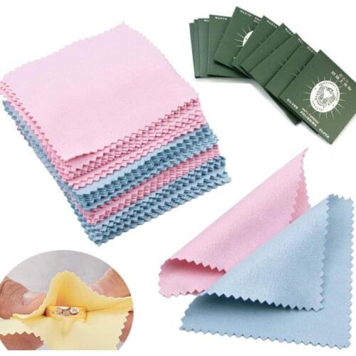 Newest Silver polish cloth retail wholesale Jewelry Polishing Silver Burnishing Buffing Gold Clean Tool Jewelry Cleaner Rub