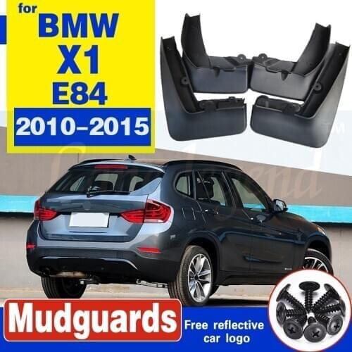 4pcs Automobiles accessories For BMW X1 E84 2010-2015 Mud Flap fender Splash Guard Mudguard Car styling