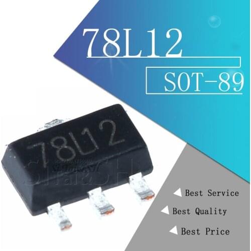 50PCS 78L12 SOT-89 SMD 12V SOT89 SOT three-terminal regulator new and original