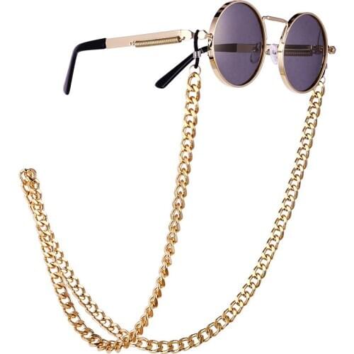 70cm Hip Hop Style Eyeglass Chain Sunglasses Reading Glasses Chain Eyewear Rope Lanyards Rose Gold Glass Cord Neck Strap