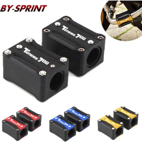 Motorcycle For Yamaha Tenere700 TENERE 700 2019-2021 Aluminum Engine Crash Bar Protection Bumper Decorative Guard Block 22-28mm