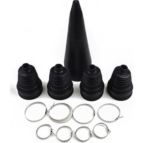 4pcs Universal Stretch CV Boot Constant Velocity CV Joint Boot Fitting Cone Stretch With 4 Clips