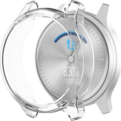 BEHUA Ultra-Thin TPU Transparent Screen Protection Watch Case For Garmin vivomove Luxe / vivomove Style clear Protector Cover