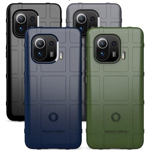 For Xiaomi mi 11 Lite Case Cover Rugged Armor Shockproof Cover For Xiaomi mi 11 Pro High Quality Soft Silicon Button