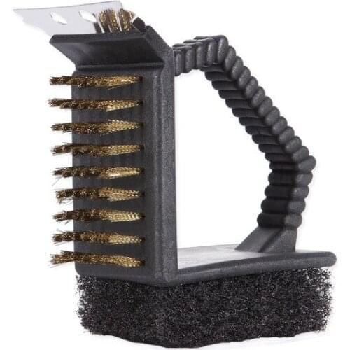 Barbecue cleaning brush Outdoor barbecue tool Cleaning wire brush Multifunctional cleaning brush Barbecue tool