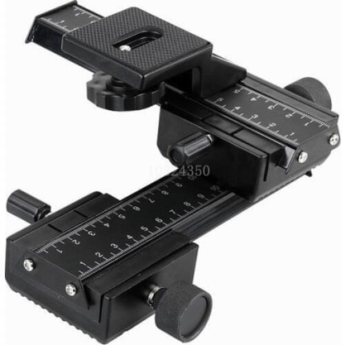 DSLR Digital Camera 4 way Macro Shot Focusing Rail Slider 1/4"Quick plate Tripod For NIKON D60 D50 D40 For CANON 1000D For SONY