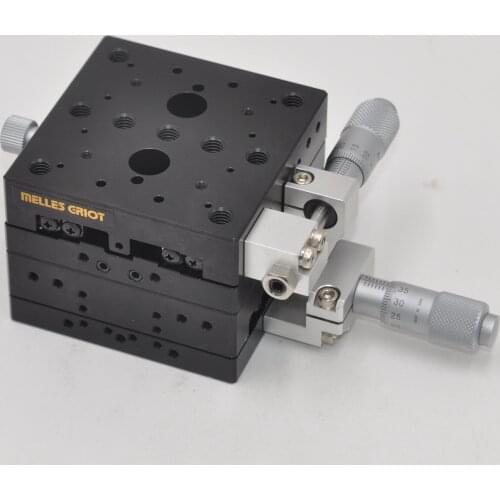 MELLES GRIOT two-dimensional high-precision micrometer manual displacement fine-tuning table 65 * 65mm aluminum