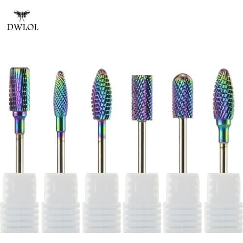 Electric Nail Drill Bit Manicure Machine Milling Cutter Tungsten Carbide Nail Drill Bit Accessory Nail Drill Bits Manicure Tool