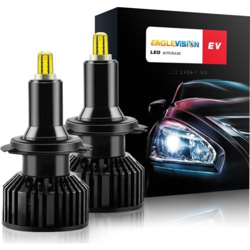H7 H11 9005 9006 9012 Car Led Lights 6000K 18000LM 60W High Power Highlight 360 Degree 6-sided LED Chip Auto Lamps