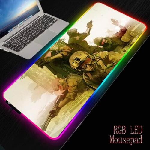 Gaming Illumination Mouse Pad Computer Mousepad RGB Large Mouse Pad Gamer XXL Mouse Carpet Desk Play Mat with Backlit for CSGO