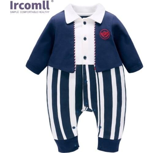 Ircomll NEWEST 2020 Newborn Boy Clothing Top Quality Cotton Tails Gentleman Baby Clothes Spring Fashion Customer for Party