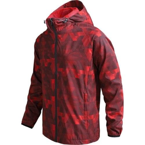 Autumn new hooded jacket men thin camouflage sun protection clothing Long Sleeve zipper Streetwear Hoodies sports travel Coat